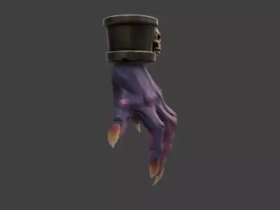 Hand of Cursed Fate Low-poly 3D model