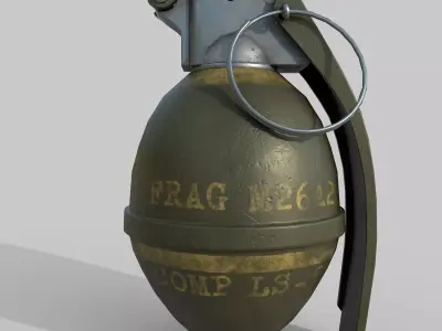 Grenade M26 Low-poly 3D model
