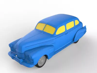 Cadillac Fleetwood 1941 Classic Car 3D print model