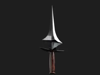 Assassin Lotus Dagger Low Poly Low-poly 3D model