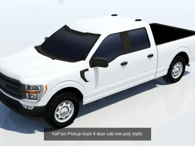 American Utility Airport Pickup Truck Pack - 3 Static Vehicles