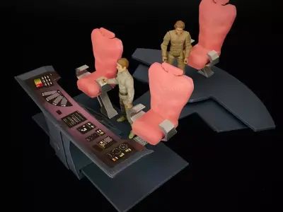 USS Grissom Bridge Control Center Console - The Search for Spock 3D print model