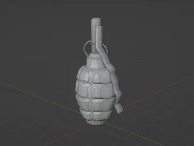 F1 Grenade Low-poly 3D model buy