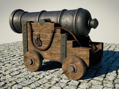 3D Cannon 3D model purchase