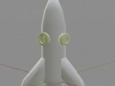 Rocket toy Free 3D model