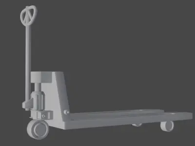 Simple pallet lifter Free low-poly 3D model