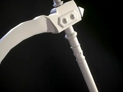 HIE Game Ready Kusarigama Low-poly 3D model