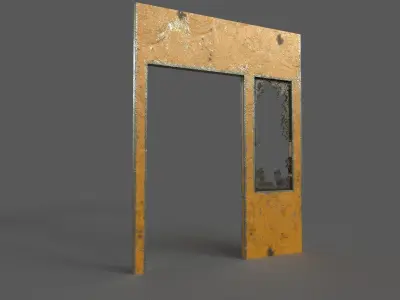 Old Gate Low-poly 3D model
