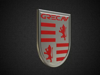 grecav logo 3D model