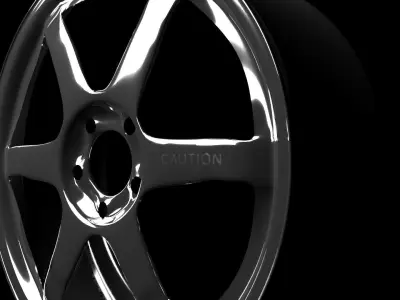 Volk car rims - multiple looks Low-poly 3D model