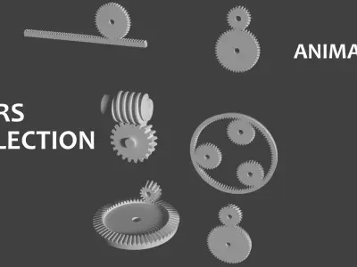 Gears Collection set of 3D model