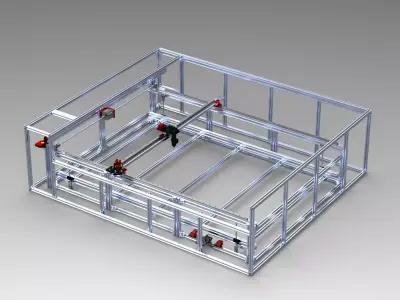 LASER CUTTING MACHINE 3D model get