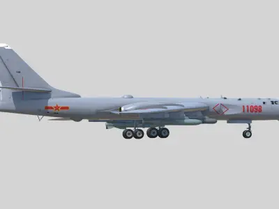 Xian H-6 K 3D model