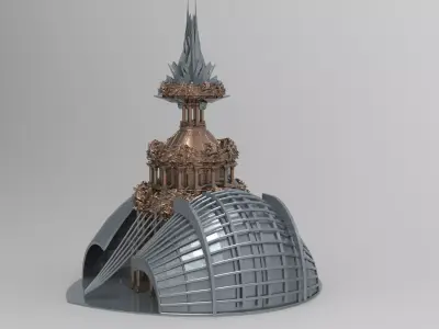 London boulevard Theatre sci fi Dome  1 3D model