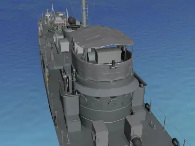 USS PC-733 Subchaser 3D model