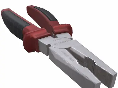 Pilash Plier Tool Low Poly Low-poly 3D model