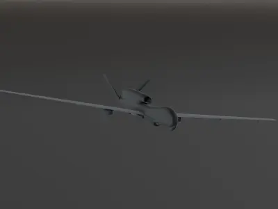 uav Drone G- hawk - Photorealistic Low-poly 3D model