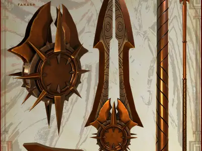 Solarion the spear of valor Free 3D model