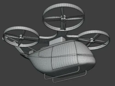 Air taxi 2025 PBR II 3D model