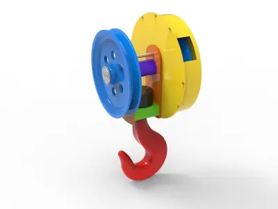 Crane hook 3D model purchase