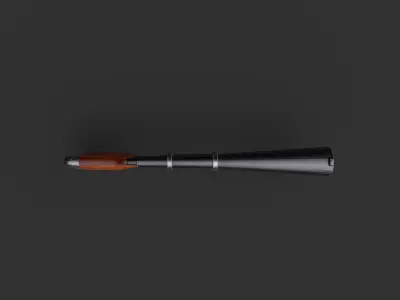 Low Poly Cartoon Style Rifle Free 3D model