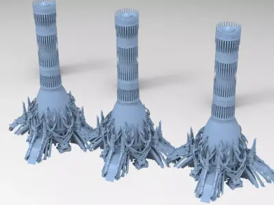 Imperial City inspired Tower 1 3D model