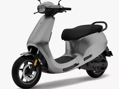 S1 Pro 3rd Gen High Speed Electric Scooter with charger Low-poly 3D model