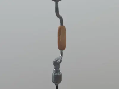 Hand Drill Low-poly 3D model order
