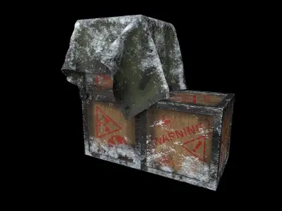 iron box multi low poly Low-poly 3D model