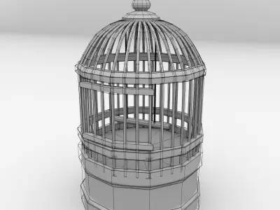 Bird Cage 3D model 4