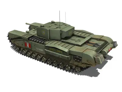 Churchill MK III - Cyclops 3D model