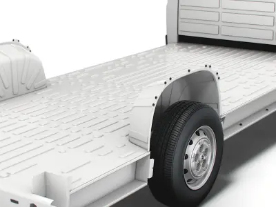 Citroen Jumper 3540 L4 platform cab 2014 3D model
