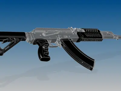 Tacticool AKM 3D model