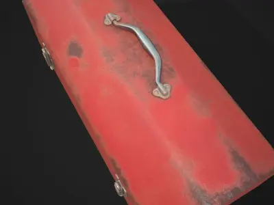 Old Toolbox Free low-poly 3D model