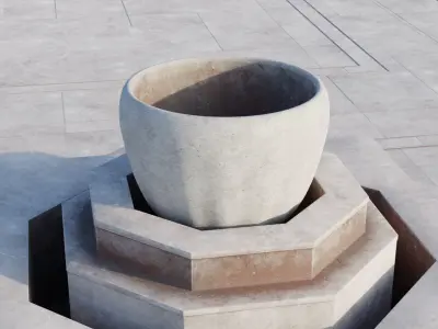 Vintage Arabesque Fountain 3D model