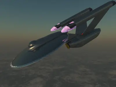 USS Collosus NCC 1889B Free 3D model