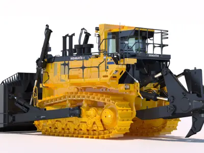 Bulldozer Komatsu D375A-8 3D model