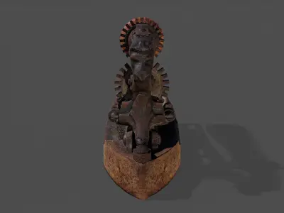 Antique Iron V02 - Low Poly Low-poly 3D model