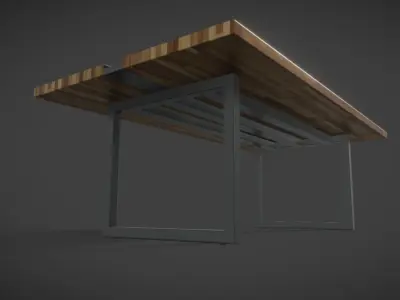 Bar Table Low-poly 3D model purchase