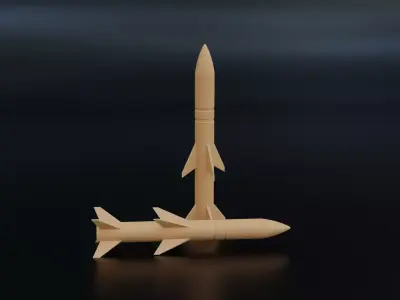 Air Defense Missile 3D print model