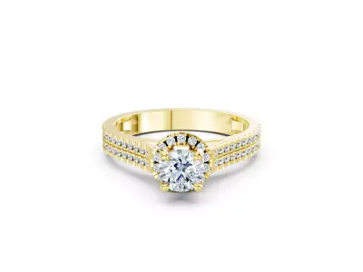 25 engagement rings 3DM files and renders pack 3D print model