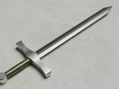 Basic Sword Low-poly 3D model
