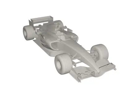 Racing car 3D model