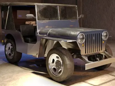 Philippine Owner-Type Jeep  3D Model Low-poly 3D model