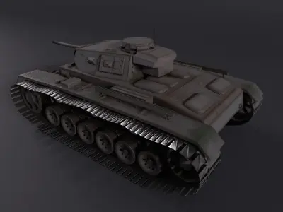 Panzer Kpfw III 3 J1 High poly 3D model