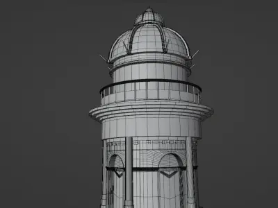 Ancient Tower Low-poly 3D model