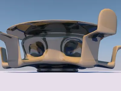 SCI FI SEATS Low-poly 3D model