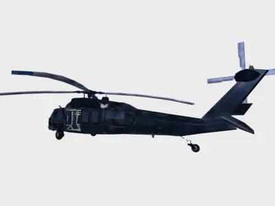 Black-Hawk Chopper 3D model
