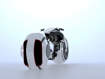 Motorcycle 3D model 10