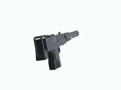 Mac Gun Free low-poly 3D model